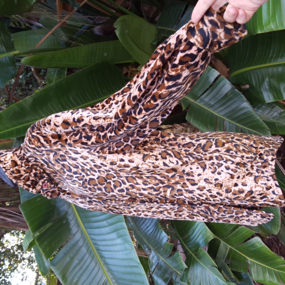 Dennis basso Oversized leopard print shaket - Picture 2 of 10